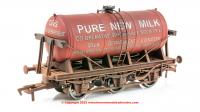 4F-031-038 Dapol 6 Wheel Milk Tanker - Co-op Milk Red livery with weathered finish